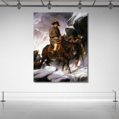 Napoleone Attraversa Le Alpi Paul Delaroche pdl9 quadro stampato su tela