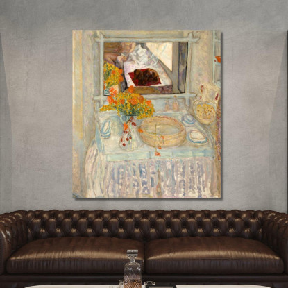 Toeletta E Specchio Pierre Bonnard pbn9 quadro stampato su tela