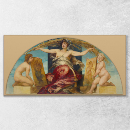 Allegoria Della Pittura Religiosa E Profana Hans Makart hmk5 quadro stampato su tela