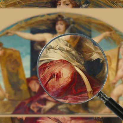 Allegoria Della Pittura Religiosa E Profana Hans Makart hmk5 quadro stampato su tela