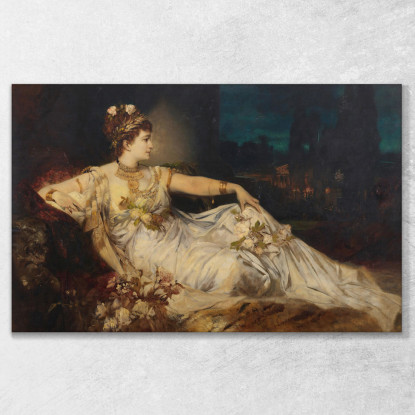 Charlotte Wolter Come Messalina Hans Makart hmk11 quadro stampato su tela