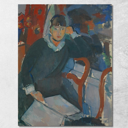 Donna Seduta Alla Finestra Rik Wouters rwo23 quadro stampato su tela