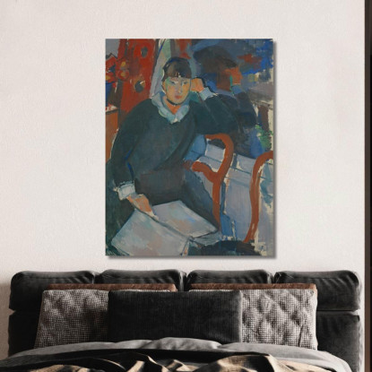 Donna Seduta Alla Finestra Rik Wouters rwo23 quadro stampato su tela