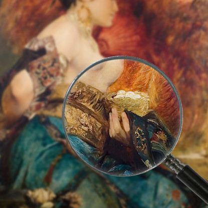 La Donna Giapponese Hans Makart hmk15 quadro stampato su tela