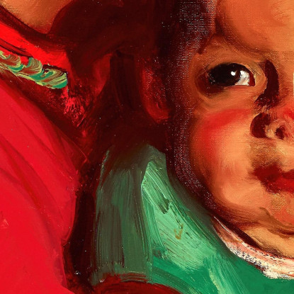 Maria E Il Bambino Robert Henri rhn39 quadro stampato su tela