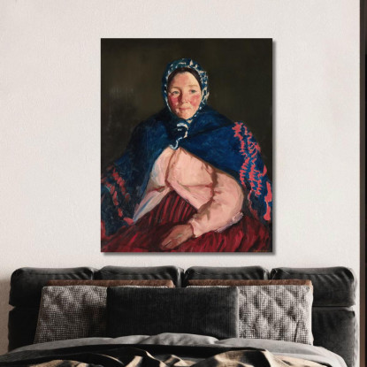 La Moglie Del Vecchio Johnnie Robert Henri rhn51 quadro stampato su tela