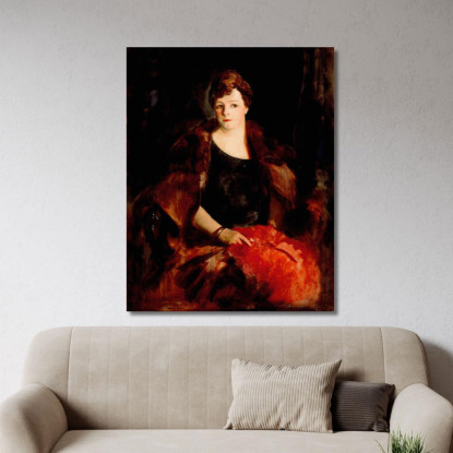 Ritratto Della Signora William Preston Harrison Robert Henri rhn57 quadro stampato su tela