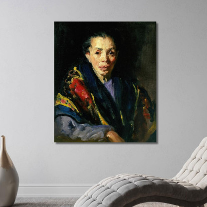 La Vecchia Modella Spagnola Robert Henri rhn69 quadro stampato su tela