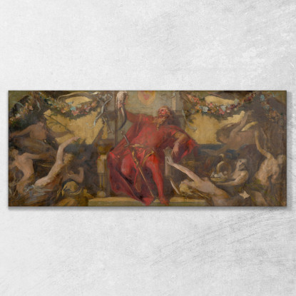 Gambrinus Hans Makart hmk24 quadro stampato su tela