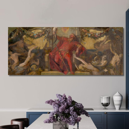 Gambrinus Hans Makart hmk24 quadro stampato su tela