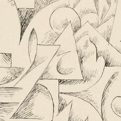 Forme Astratte Senza Titolo Rudolf Bauer rba11 quadro stampato su tela