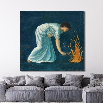 Eroe Sir Edward Coley Burne-Jones ecb29 quadro stampato su tela