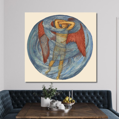 Amore Nella Nebbia Sir Edward Coley Burne-Jones ecb37 quadro stampato su tela