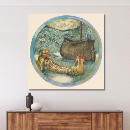 Dolce Di Prato Sir Edward Coley Burne-Jones ecb40 quadro stampato su tela