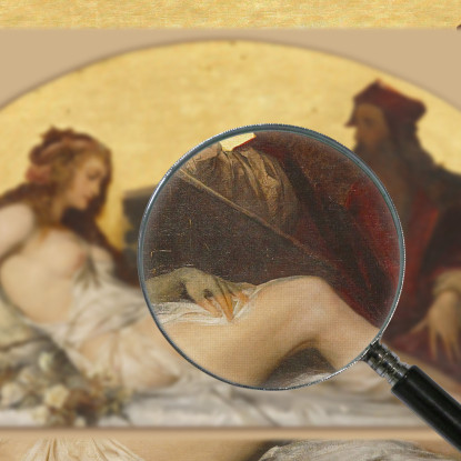 Leonardo Da Vinci Hans Makart hmk31 quadro stampato su tela