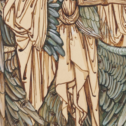 Gli Angeli Della Gerarchia Cherubini Sir Edward Coley Burne-Jones ecb65 quadro stampato su tela