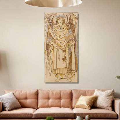 Gli Angeli Della Gerarchia Virtutes Sir Edward Coley Burne-Jones ecb72 quadro stampato su tela