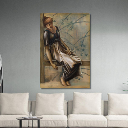 Studio Della Serie Briar Rose Per Il Garden Court Iii Sir Edward Coley Burne-Jones ecb77 quadro stampato su tela