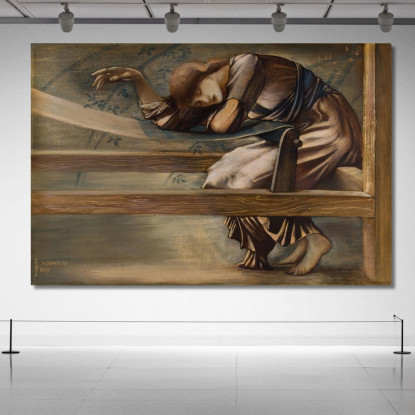 Studio Della Serie Briar Rose Per Il Garden Court V Sir Edward Coley Burne-Jones ecb79 quadro stampato su tela