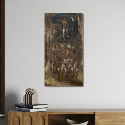 L'Auto Dell'Amore O Il Viaggio Dell'Amore Sir Edward Coley Burne-Jones ecb81 quadro stampato su tela