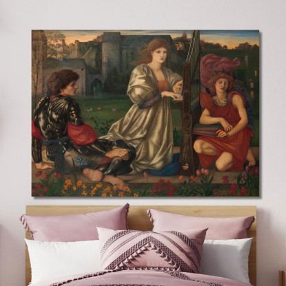 La Canzone D'Amore Sir Edward Coley Burne-Jones ecb88 quadro stampato su tela