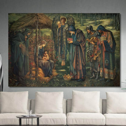 La Stella Di Betlemme Sir Edward Coley Burne-Jones ecb98 quadro stampato su tela