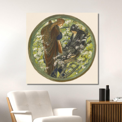 L'Albero Della Strega Sir Edward Coley Burne-Jones ecb111 quadro stampato su tela