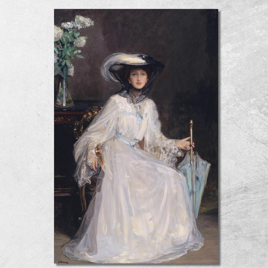 Evelyn Farquhar Sir John Lavery sjl18 quadro stampato su tela