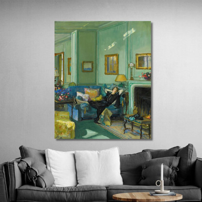 La Signora Osler Sir John Lavery sjl33 quadro stampato su tela