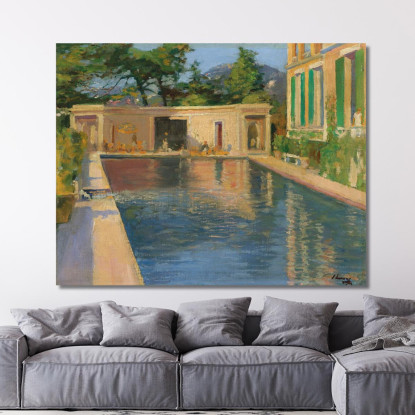 Piscina Sud Della Francia Sir John Lavery sjl43 quadro stampato su tela