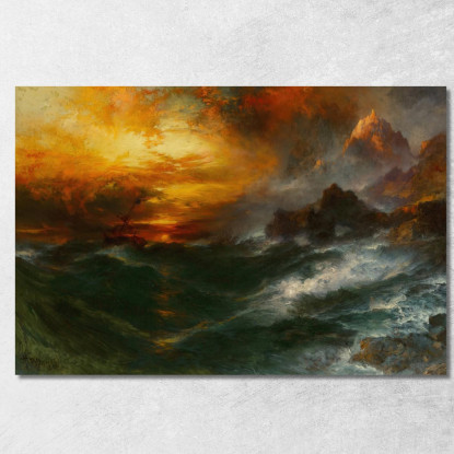 Una Montagna Di Magnetite - Mille E Una Notte Thomas Moran tmr3 quadro stampato su tela