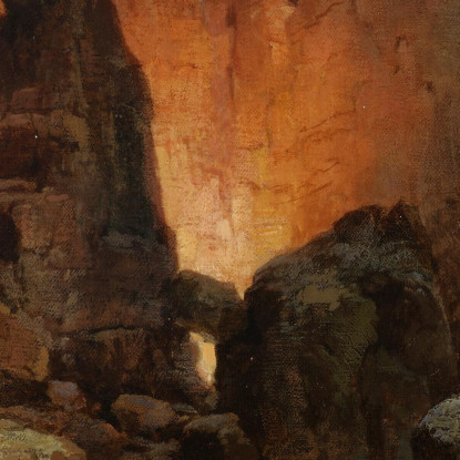 Un Lato Del Canyon Grand Canyon Dell'Arizona Thomas Moran tmr5 quadro stampato su tela