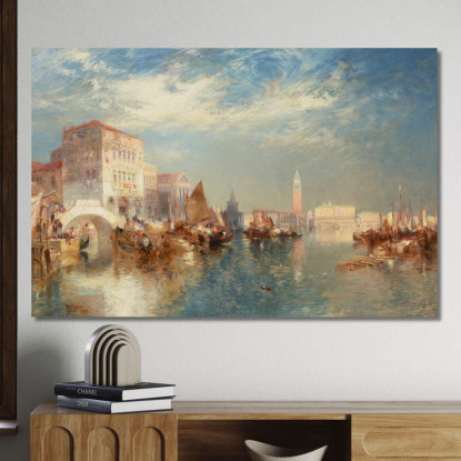 Gloriosa Venezia Thomas Moran tmr21 quadro stampato su tela