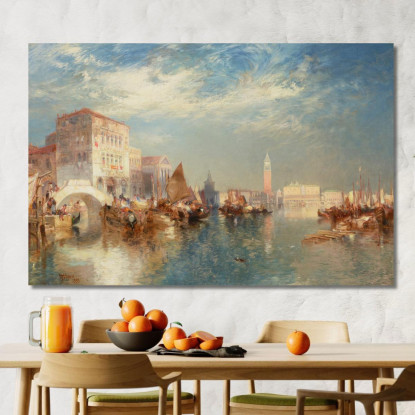 Gloriosa Venezia Thomas Moran tmr21 quadro stampato su tela