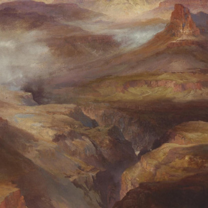 Grand Canyon Del Fiume Colorado Thomas Moran tmr23 quadro stampato su tela