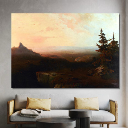 Scena Di Montagna Thomas Moran tmr46 quadro stampato su tela
