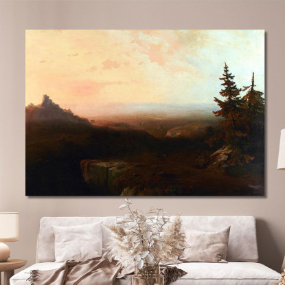Scena Di Montagna Thomas Moran tmr46 quadro stampato su tela