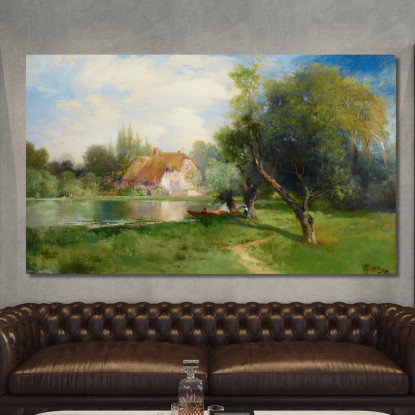 Vicino A East Hampton Long Island Thomas Moran tmr47 quadro stampato su tela