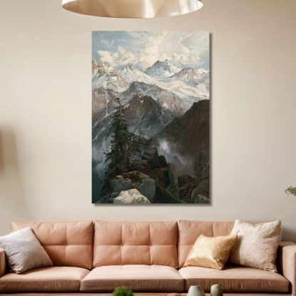 Vertice Della Sierra Nevada Thomas Moran tmr54 quadro stampato su tela