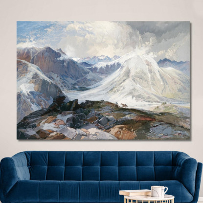 Il Sentiero Delle Zanzare Montagne Rocciose Del Colorado Thomas Moran tmr69 quadro stampato su tela