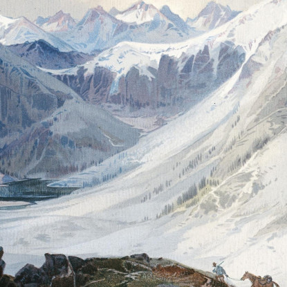 Il Sentiero Delle Zanzare Montagne Rocciose Del Colorado Thomas Moran tmr69 quadro stampato su tela