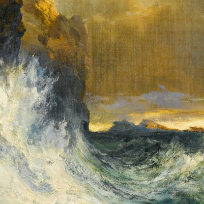 L'Onda Che Si Ritira Thomas Moran tmr73 quadro stampato su tela