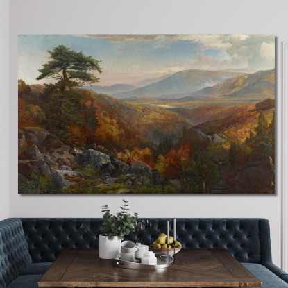 Valle Della Catawissa In Autunno Thomas Moran tmr84 quadro stampato su tela