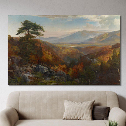Valle Della Catawissa In Autunno Thomas Moran tmr84 quadro stampato su tela