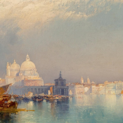 Scena Veneziana 2 Thomas Moran tmr85 quadro stampato su tela