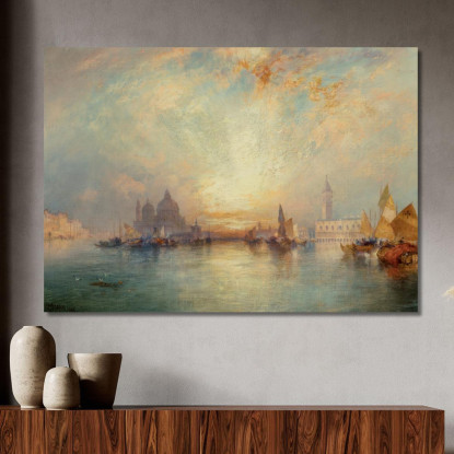Scena Veneziana 3 Thomas Moran tmr86 quadro stampato su tela