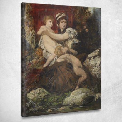 Simbolo Di Fertilità Hans Makart hmk58 quadro stampato su tela