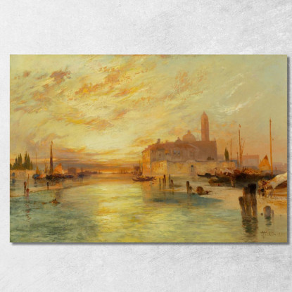 Venezia 5 Thomas Moran tmr91 quadro stampato su tela