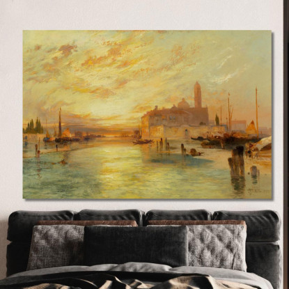 Venezia 5 Thomas Moran tmr91 quadro stampato su tela