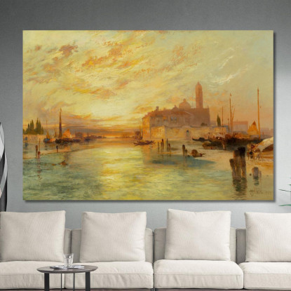 Venezia 5 Thomas Moran tmr91 quadro stampato su tela